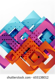 Vector square template background design