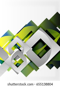 Vector square template background design