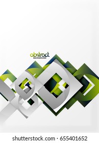 Vector square template background design