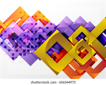Vector square template background design
