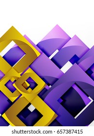 Vector square template background design