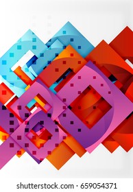 Vector square template background design