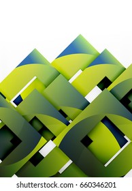 Vector square template background design