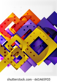 Vector square template background design