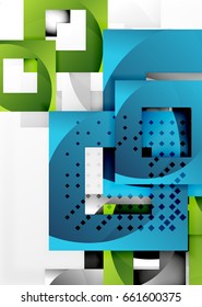 Vector square template background design