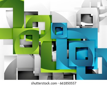 Vector square template background design