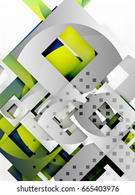 Vector square template background design