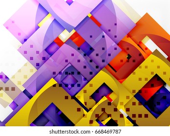 Vector square template background design