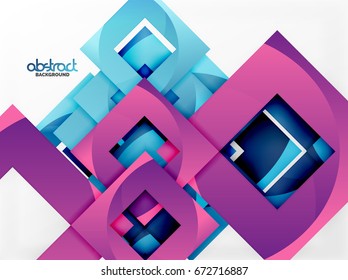 Vector square template background design