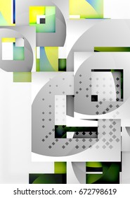 Vector square template background design