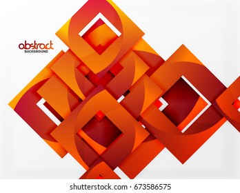 Vector square template background design