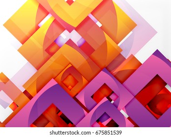 Vector square template background design