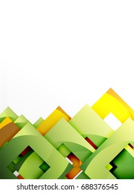 Vector square template background design