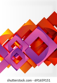 Vector square template background design