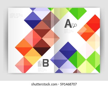 Vector Square Template Background Infographics Stock Vector (Royalty ...