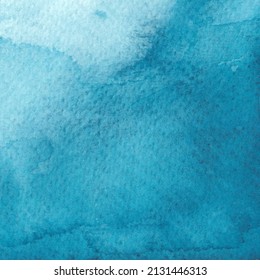 Vector square watercolor wash blue paint background
