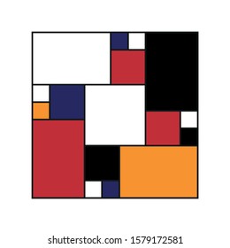 VECTOR SQUARES IN THE CUBISM STYLE