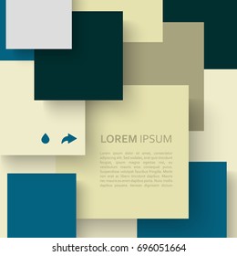 Vector squares design. Modern abstract colors background.