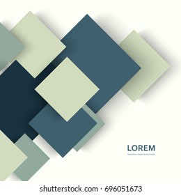 Vector squares design. Modern abstract colors background.