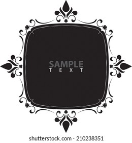 Vector squares ornamental frame with a place for your text