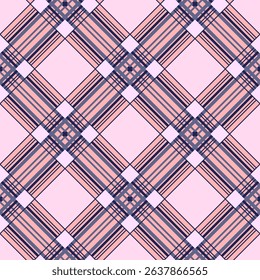 Vector - squares scottish style seamless pattern.