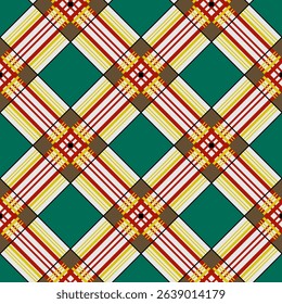 Vector - squares scottish style seamless pattern.
