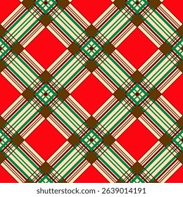 Vector - squares scottish style seamless pattern.