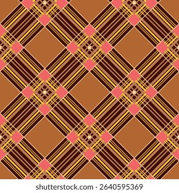Vector - squares scottish style seamless pattern.