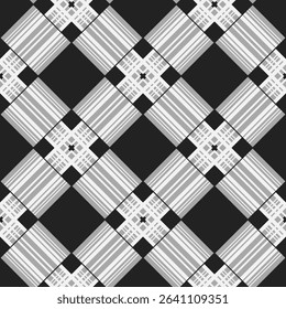 Vector - squares scottish style seamless pattern.