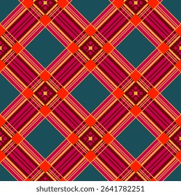 Vector - squares scottish style seamless pattern.