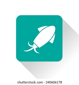 Vector squid icon. Food icon. Eps10