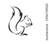 Vector of squirrel design on white background. Easy editable layered vector illustration. Wild Animals.