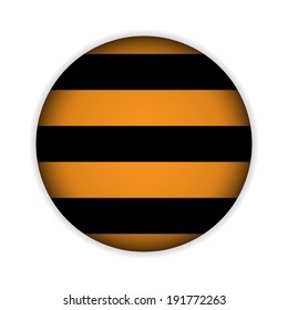 Vector St. George button isolated on white.