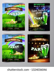 Vector St. Patrick s Day poster design template