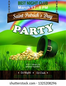 Vector St. Patrick s Day poster design template