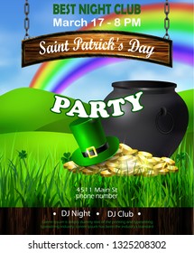 Vector St. Patrick s Day poster design template