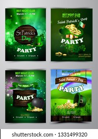 Vector St. Patrick s Day poster design template
