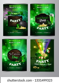 Vector St. Patrick s Day poster design template