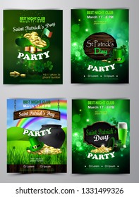 Vector St. Patrick s Day poster design template