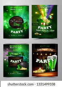 Vector St. Patrick s Day poster design template