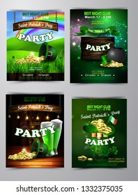 Vector St. Patrick s Day poster design template