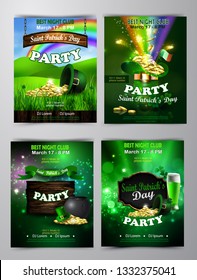 Vector St. Patrick s Day poster design template