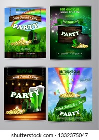 Vector St. Patrick s Day poster design template
