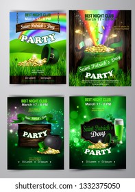 Vector St. Patrick s Day poster design template