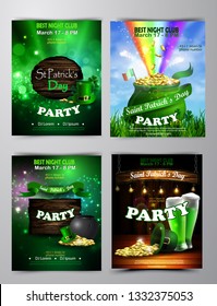 Vector St. Patrick s Day poster design template