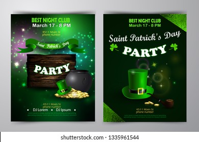 Vector St. Patrick s Day poster design template