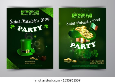 Vector St. Patrick s Day poster design template