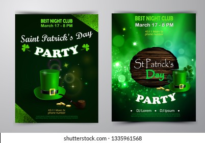 Vector St. Patrick s Day poster design template