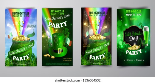 Vector St. Patrick s Day poster design template