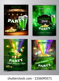 Vector St. Patrick s Day poster design template